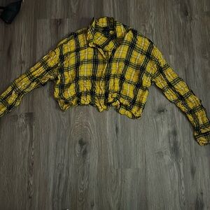 Yellow & Black Forever21 Top